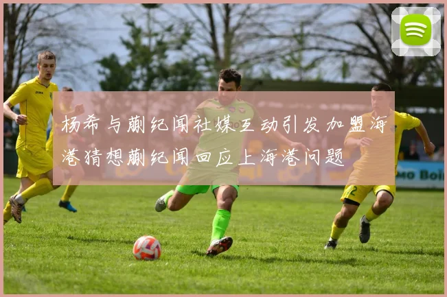 杨希与蒯纪闻社媒互动引发加盟海港猜想蒯纪闻回应上海港问题